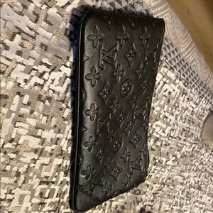 Black Embossed Clutch